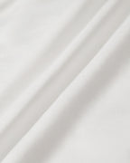 V-Neck Midi Dress with White Puffed Sleeves