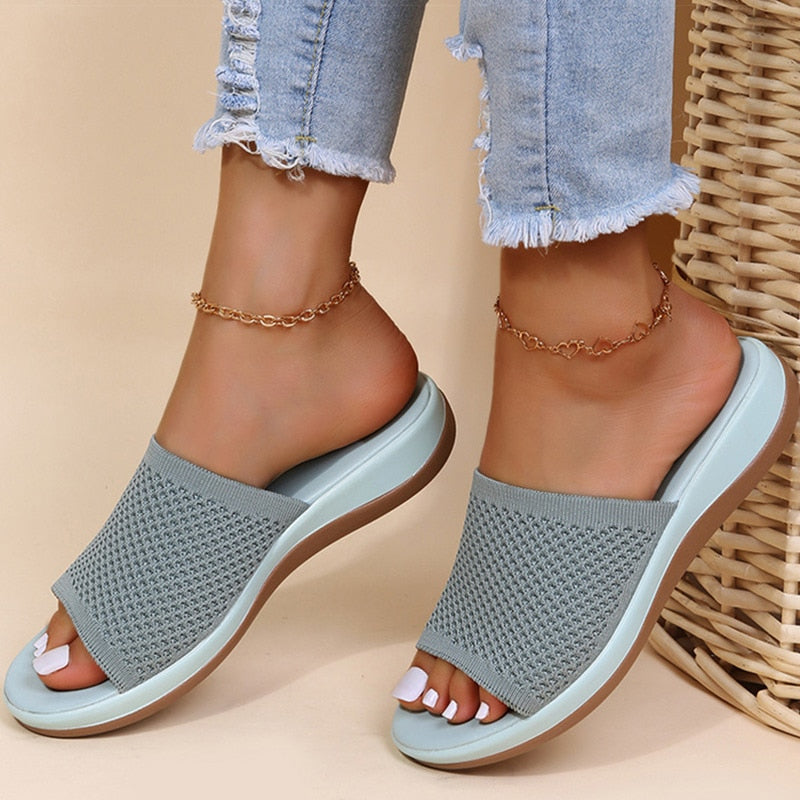 Elara™ | Strick Orthopädische Sandalen