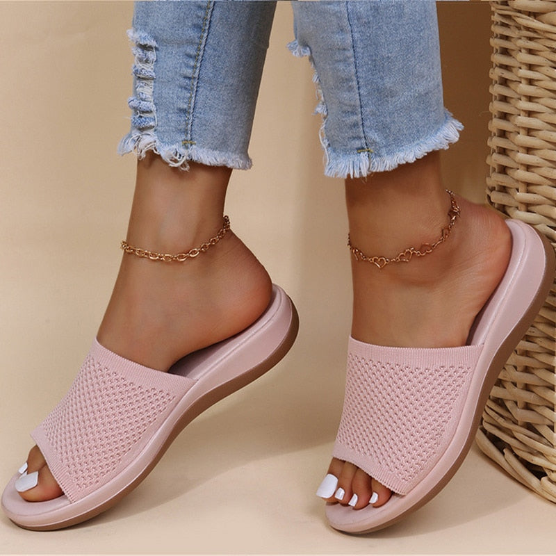 Elara™ | Strick Orthopädische Sandalen